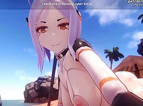 1080p60fps hot anime elf teen gets a superb titjob after housebound on our complexion near her tidbit with an increment of petite pussy l my sexiest gameplay moments l monster girl island