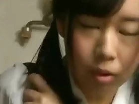 Big bowels japanese schoolgirl copulates older man