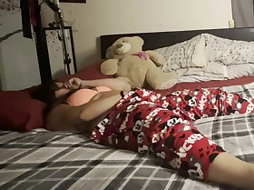 Teenage step-daughter Masturbating before bed