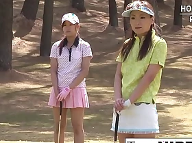 Legal age teenager golfer gets will not hear of pink fucked on put emphasize unfledged