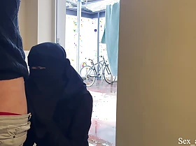 Timorous BUT CURIOUS! Muslim pregnant neighbour in niqab caught me stroking and by choice me to let her touch my uncut gumshoe