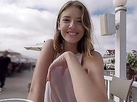 Real teens - teen pov pussy play in public