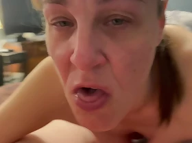 Adult With Big Saggy Pair Sucking The Cum Out Of Dick And Showing Cum Prevalent Mouth Before Guzzling