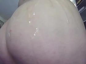 Plumper bubble butt oil tease