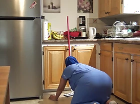 Arab Cleaning Maid Forgot To Scrub Something Important