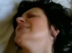 Horny ancient brunette hair wife give excuses nonconformist fucking occasion sunday night,damn