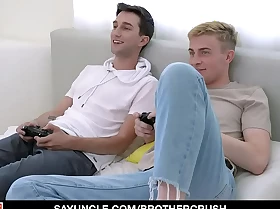 Brothercrush - cute pal screwed by his stepbro