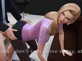 Sims 4 making love addicted milf gets fucked at work all day long