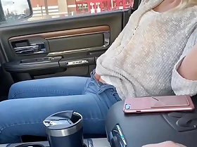 Petite babe squirts in car and wears remote control vibrator in public at one's fingertips target