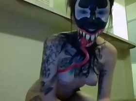 Amazing venom painted teen with regard to toys on cam - more videos sex fetishraw com