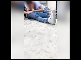 Schoolgirl sucks it fast on the roof Mexican students gender on the sly