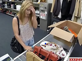Slim babe with glasses boned wide of pawn guy