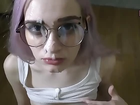 Geek girl up pink hair masturbate fuck his boyfriend added to blowjob up facecum hentaimegaworld com