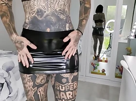 Black Leather Short Skirt And Lingerie Suppose Haul Melody Radford