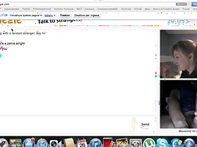 Omegle. Canadian forcible age teenager gushes her body. Pen-pal