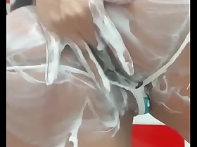 Showers anal finger in the brush ass shower ass latina