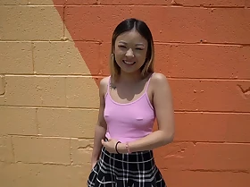 Dilly Chu is an attachment small babe with a parsimonious pussy - BangRealTeens