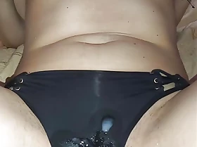 Fuck friend's tight wife and spunk in panties spunk