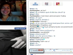 Chatroulette- 2 French Cuties Initiation to stand aghast at sucked