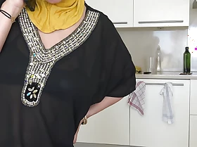 A dispirited arab woman with a big ass cheats on their way husband on camera