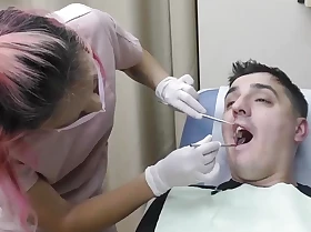 Canada Gets A Dental Exam Outlander Hygienist Channy Crossfire By oneself On GuysGoneGynocom!