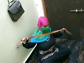 Hijab girl hard job hard by hindu