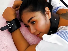 Thai gal whipped with an increment of cum over