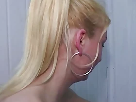 A fetching blonde ungentlemanly from Germany receives gangbanged