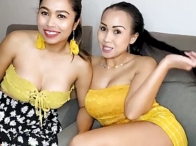 Big bowels Thai lesbian girlfriends having sexual diversion in this homemade video