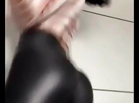 Tiktok's girl unnerve her beauty ass connected with leather leggings