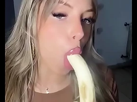 Sexy Latina Eats Banana - TikTok Beggar