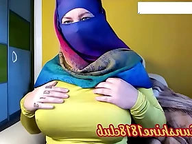 Middle East Hijab Muslim Arabic unshaded connected with heavy tits not susceptible cam recording November 2nd