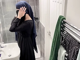 OMG! I didn't know arab angels do that. A hidden cam in my letting apartment caught a Muslim arab doll in hijab masturbating in the shower.