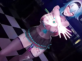 Genshin Impact - Eula - Sexy Dance With Auto Dildo (3D HENTAI)