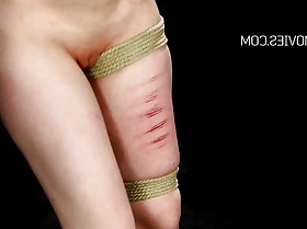 Stunning Comme ci Chick Moans be required of As Caned on Her Leg
