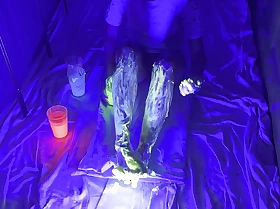 Glow hither the Dark Uv Gunging - Arms & Feet!