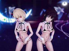 2 Nice Boyhood Sparking In Sexy Swimsuit + Victorian Undressing (3D HENTAI)