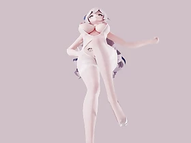 THICK Haku Hot Dance In Sexy Uninspiring Lingerie - Fur pie Projection (3D HENTAI)