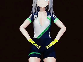 MMD-B Tall BluArc Shiroko Time Speck bike-N - Zeruel Game - Emerald Suit Color Edit Smixix