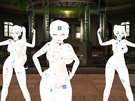 RWBY - 3 Girls Strenuous Nude Dancing + Copulation (3D HENTAI)