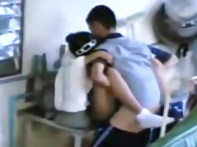 Voyeur edict an asian student getting fucked in college