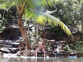 Couple Unlimited Sex in a Waterfall in Thailand